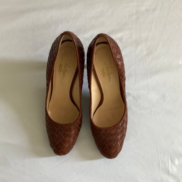 COLE HAAN Woven Leather Heels - Picture 2 of 6
